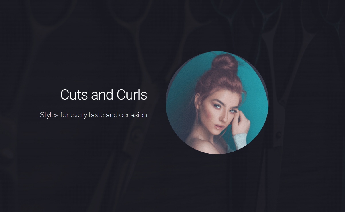 Website for hair salon